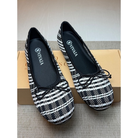 VIVAIA Round-Toe Bow Flats EU 39 / US 8 - Picture 5 of 9
